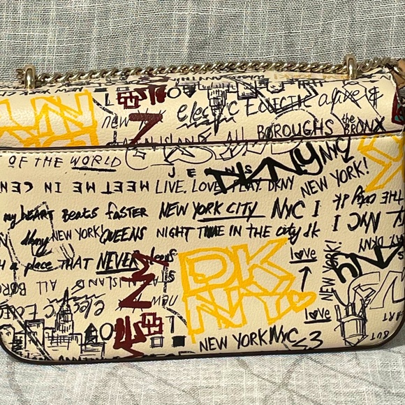 DKNY Cleo Medium Graffiti Handbag - Picture 4 of 7